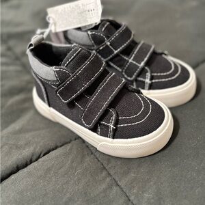 Kids Black Canvas Sneakers
